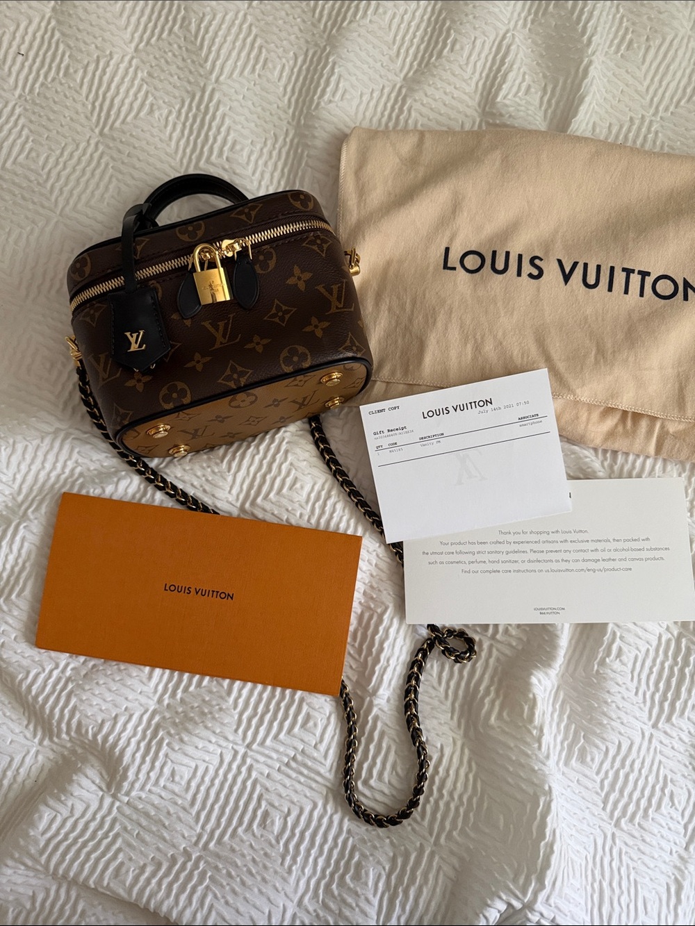 Louis Vuitton Monogram Vanity Case Crossbody - Brown with Gold Hardware
